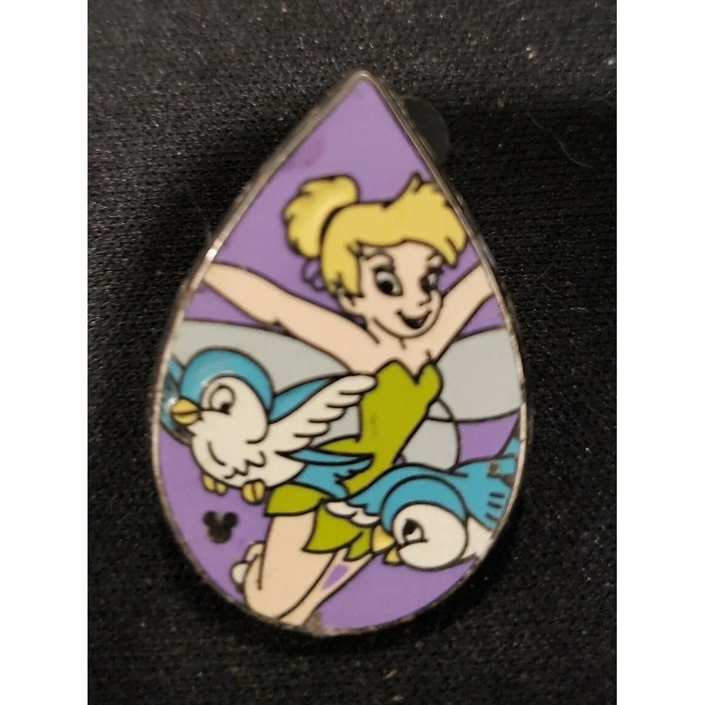 Disney Pin Tinker Bell Nature Peter Pan Fairy 60485 DLR 2008 Hidden Mickey‎ HM
